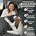 Boops & Floofs Convertible Back Seat Extender for Dogs, Half Seat Extender, Non-Slip Waterproof Hard Bottomed Hammock, Allows Passengers (PAT Pending 63/550,158)