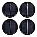 BYARSS 4 stücke 6V 80mm Durchmesser Runde Tragbare stabile effiziente polykristalline Silizium Solarzellen Panel