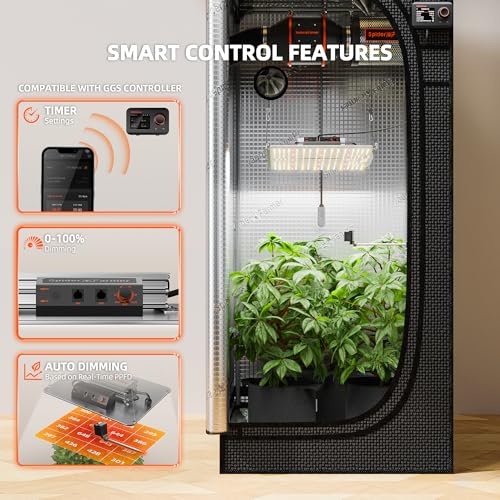 Image of Spider Farmer SF-1000 LED Grow Light with Samsung Chips LM301B and Dimmable MeanWell Driver Sun like Full Spectrum Plants Lights for Indoor Veg and Flower Growing Lamp