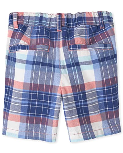 The Children's Place Baby And Toddler Boys Printed Chino Shorts, Blue/Orange Plaid, 12-18 Months #TOP3