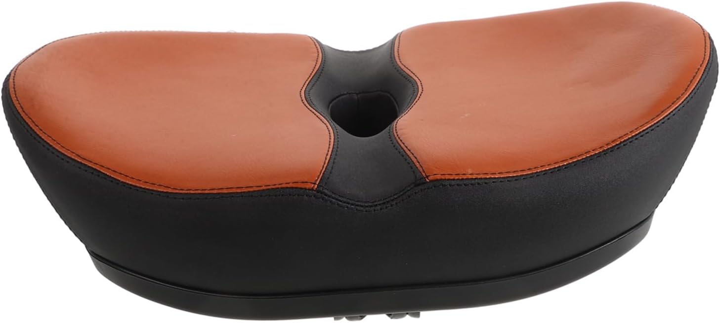 Milisten Wide Extra Padding Bicycle Seat Cushion for Men and Women Noseless Bike Saddle with Antislip Shockproof Design PU Foam Padding for Superior Comfort and Vibration Dampening Easy