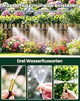 Bewässerungssystem Garten, 20m Schnellanschluss-Tröpfchenbewässerung-Set, ausgestattet mit 20 drehbaren 360°-Messingdüsen, automatische Bewässerungssystem Garten, für Gewächshaus, Rasen, Hochbeet – Ansicht 4