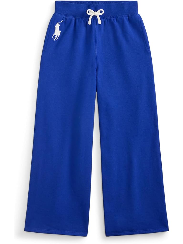 Blue Polo Ralph Lauren Big Pony Fleece Wide-leg Sweatpants (big Kid)