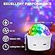 URAQT Mini Discokugel Licht,DJ Ball USB Stimme Steuerung Disco Party Lichter Blitzlicht Bühnenbeleuchtung Effektlicht Tragbar Wiederaufladbar Discokugel für Partys Autoinnendekoration Weiß