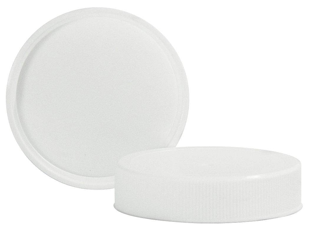 Qorpak CAP-06627 45-400 White Ribbed Polypropylene Cap with SturdeeSeal Polyethylene Foam Liner (Pack of 576)