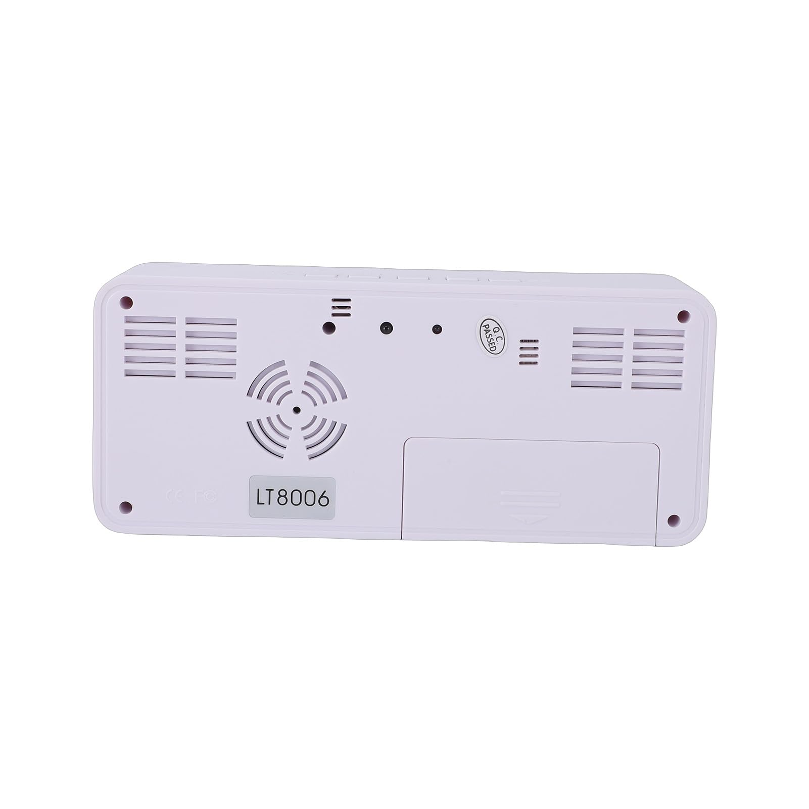 Reloj Despertador con Espejo, Reloj Inteligente con Control de Voz Que Cambia de Color LED para Viajes en Casa y Oficina