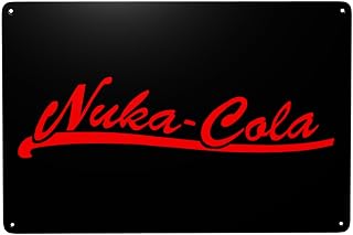 Nuka Drink Cola Metal Tin Sign Novelty Wall Art Plaque Hanging Aluminum Gift Iron Painting For Garage Bar Kitchen Office Decoration