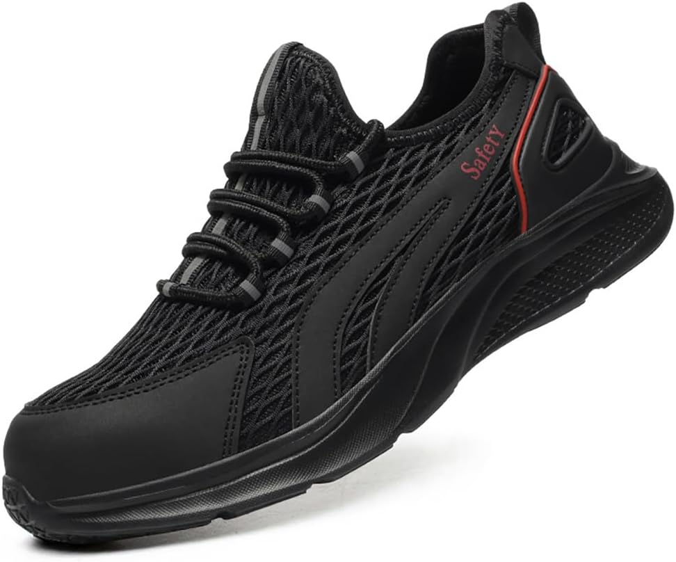 [mxcgzl] 安全靴 作業靴 通気性 軽量 スニーカータイプ おしゃれ ローカット メッシュ メンズ レディース 鋼先芯入り 踏