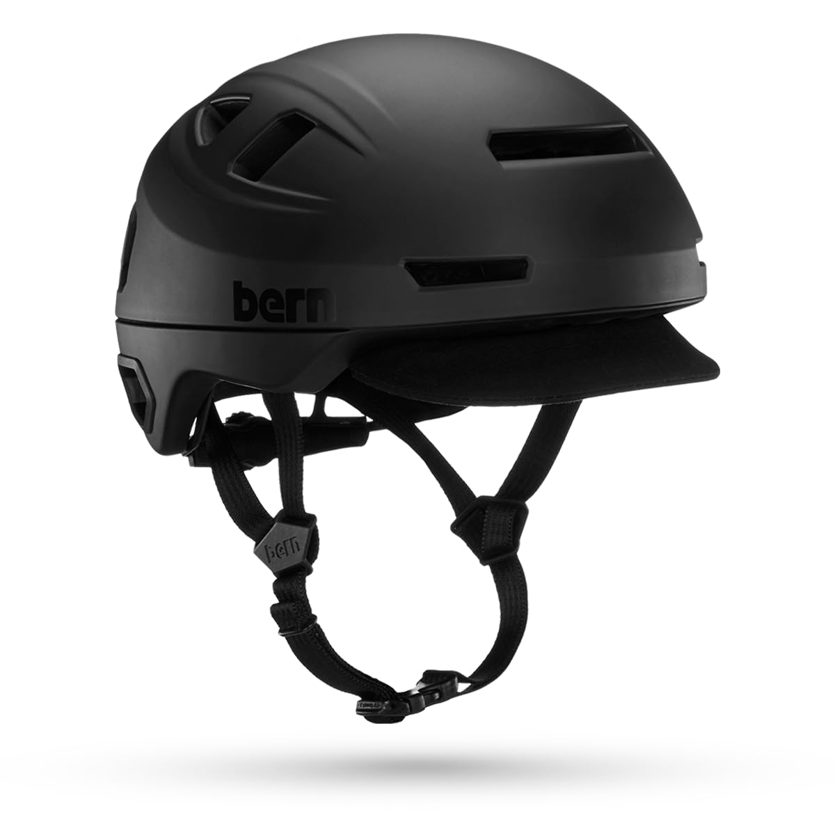 Bern Hudson Commuter Bike Helmet with MIPS, Rated for E-Bike, Integrated LED Rear Light and U-Lock Compatibility