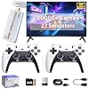 Wireless Retro Gaming Console Built-in 20000+ Games and 23 Emulators, 2026 New Upgrade Plug & Play Retro Game Console Pro with 4K Output & Dual 2.4G Controllers, Games Nostalgic Stick for Gift (64GB)