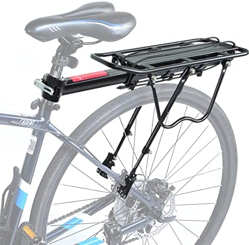 Lumintrail Rear Bike Racks for Bicycles - Bike Cargo Rear Rack for Back of Bike with Quick Release - Made of Aluminum Alloy