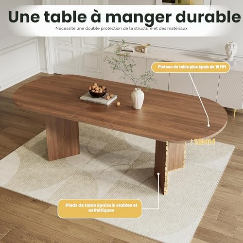 Table extensible Merax 160/200cm pour éviter le manque de place à table