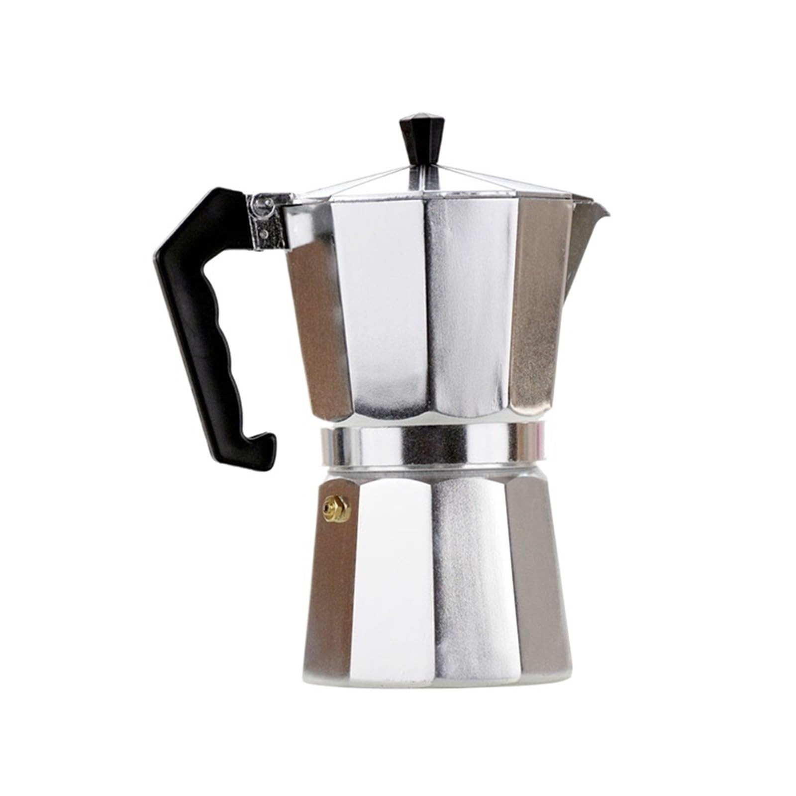 Cafetera Moka de aluminio auténtica para el hogar al aire libre, cafetera de aluminio Moka