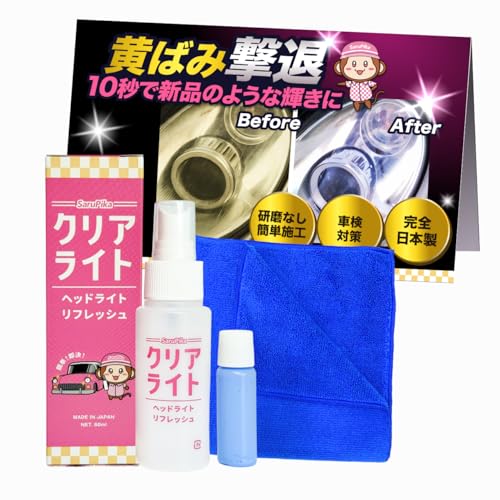 ステイゴールドジャパン おさるのスゴピカ ヘッドライト磨き