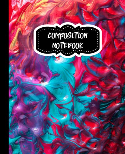 Abstract Composition Notebook: 7.5x9.25 Abstract Composition Notebook - Wide Ruled 110 Pages - Perfect For Students Teachers Scholars High School Kindergarten Pre-K image 2