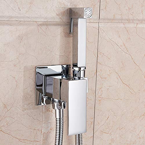 Grifo de ducha de latón cromado con grúa cuadrada monomando para un baño elegante 1