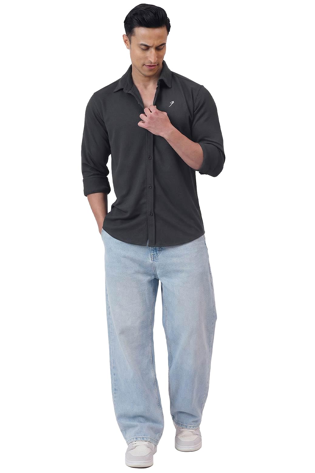 Mens Foundation Fullsleeves Polyester Shirt-image-34