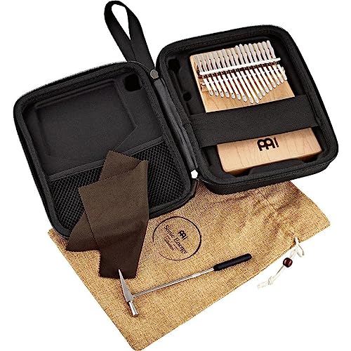 Sonic Energy Massivkörper Kalimba – C-Dur, 17 Töne – Ahornholz – Für Meditation, Yoga, Percussion – Inkl. Zubehör (KL1704S)