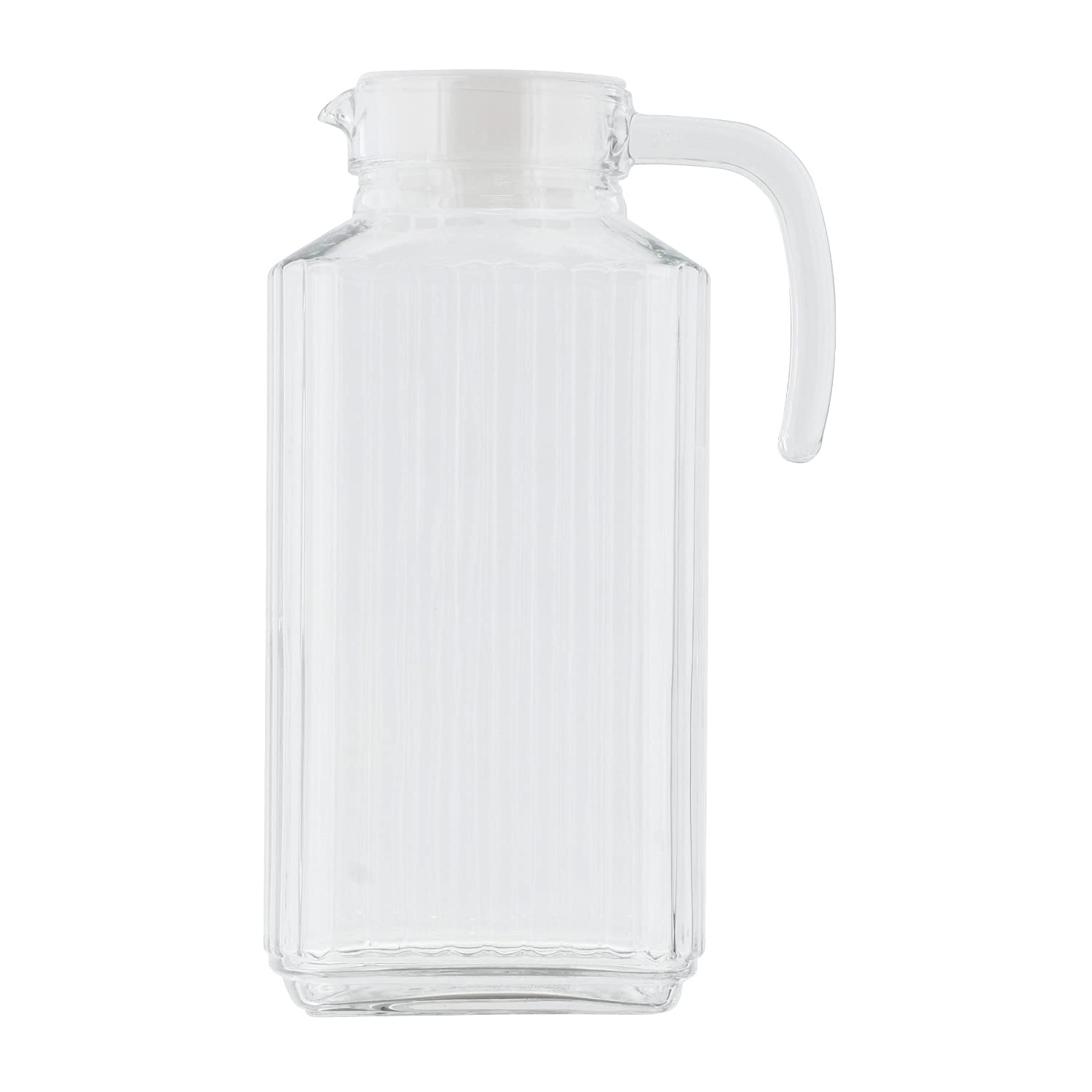 Amazon.co.jp: ベストコ ガラス ピッチャー 1.7L ホワイト ND-2357