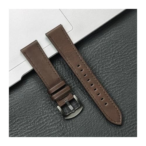HuanJ 20mm 22mm ���U�[�X�g���b�v Samsung Galaxy Watch 7/6/5/4 40 44mm �M�A�o���h ���B���e�[�W�u���X���b�g Xiaomi Redmi Watch 3 Lite/Active �Ή�(Dark brown 