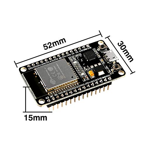 MELIFE 5 Pcs ESP32 ESP-32S Development Board 2.4GHz Dual-Mode WiFi + Bluetooth Dual Cores Microcontroller Processor Integrated with ESP32s Antenna RF AMP Filter AP STA for Arduino IDE