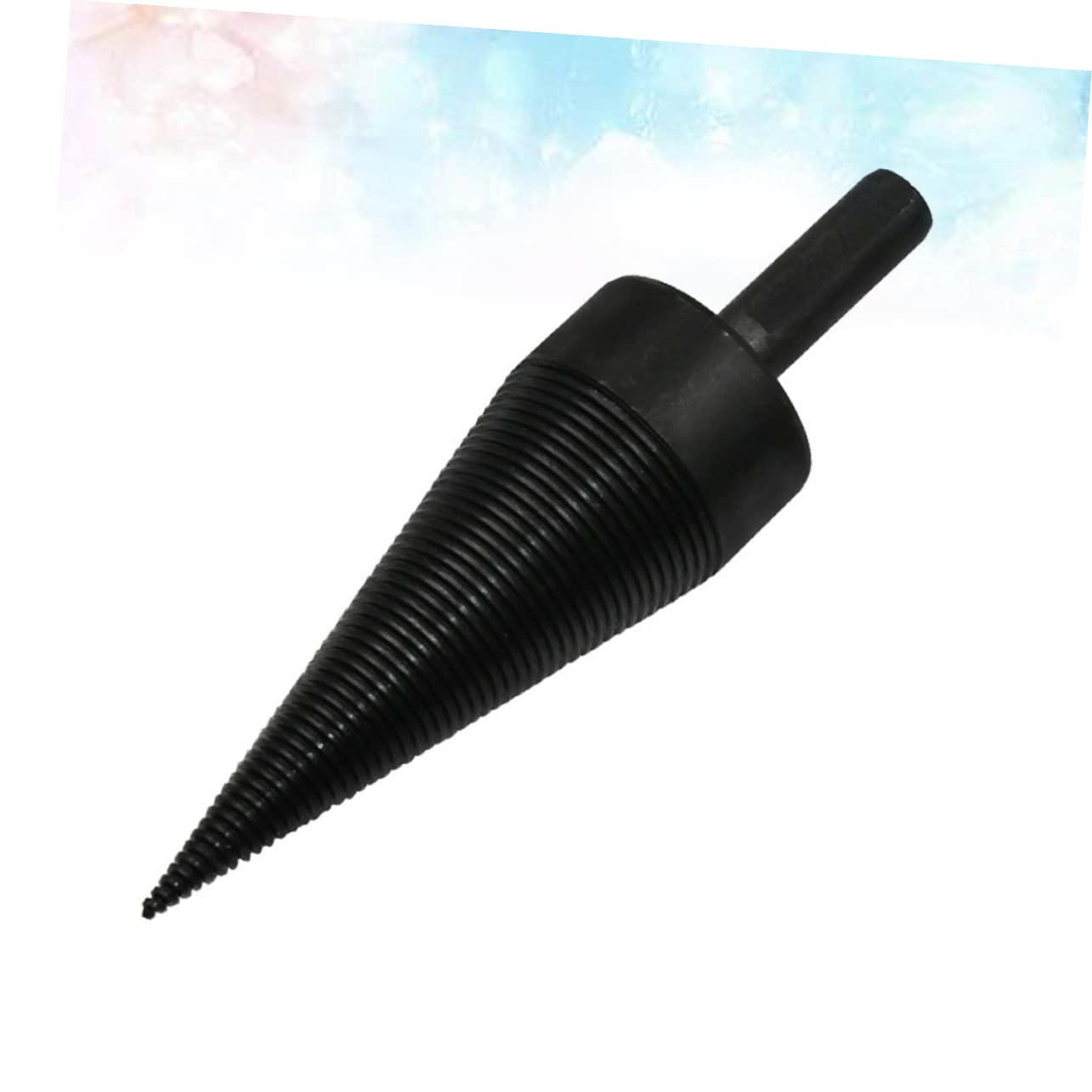 BESPORTBLE Wood Splitting Tool Electric Drill Bits for Efficient Firewood Splitting Made of Manganese for Durability Anti-Skid Design for Enhanced Control