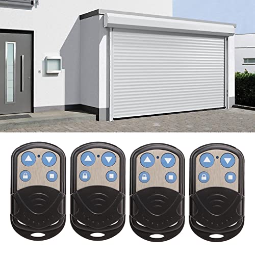 4 Stück 433 MHz Garagentoröffner Wasserdichte Klon-Fernbedienung mit Schlüsselanhängern für Elektrische Rolltore