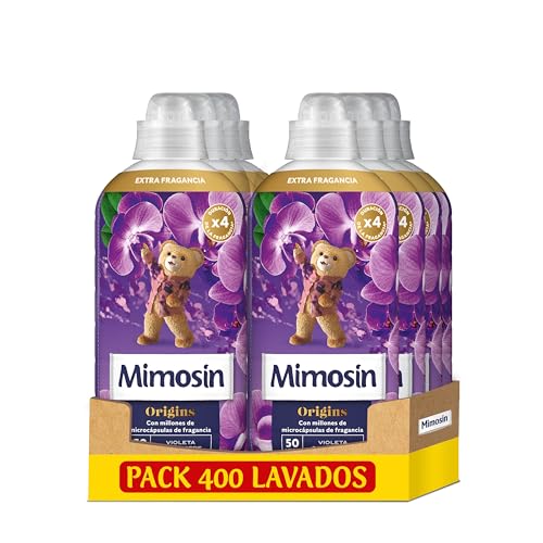 Mimosín Origins Suavizante Concentrado Violeta Campestre, 8 x 50 lavados​