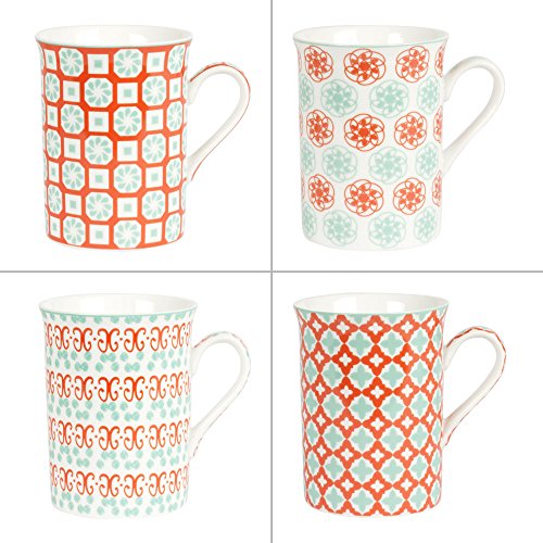 Caja de 4 tazas Papaya  Table Passion