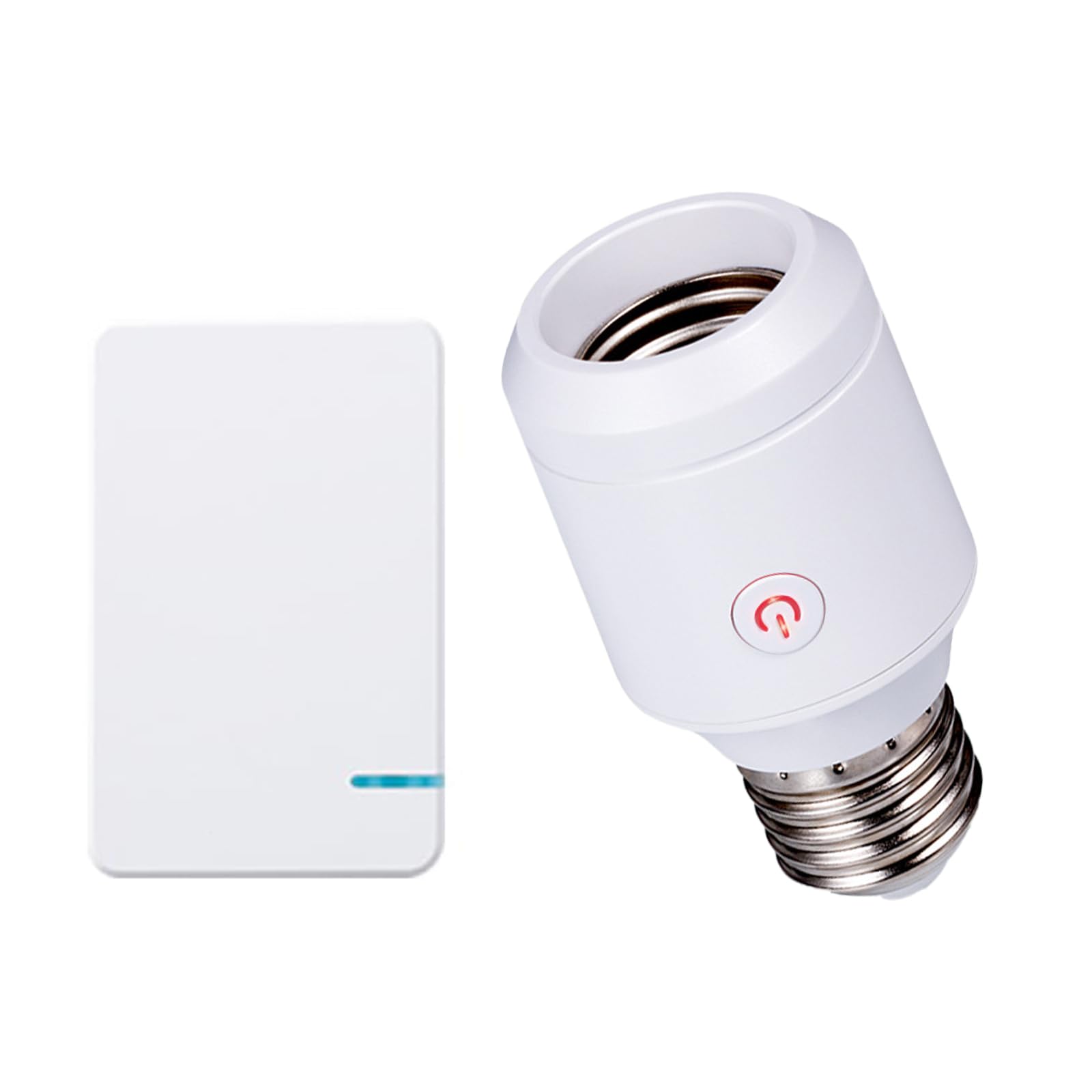 Elecphbo 500W Wireless Remote Control Light Bulb Socket, E26/E27 Base, No Wiring Needed, 100FT Long Range & IP67 Waterproof, for Lamp/Closet/Stairwell, FCC/CE Certified