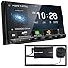 Kenwood DMX907S 6.95" Capacitive Touch Panel Digital Multimedia Receiver with Bluetooth & HD Radio | Apple CarPlay and Android Auto | Plus SiriusXM SXV300v1 Connect Vehicle Tuner Kit Satellite Radio