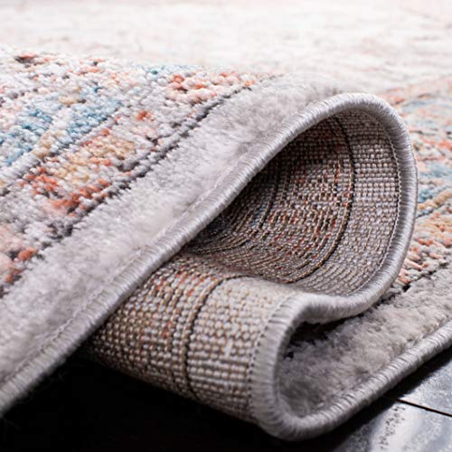 Tapete SAFAVIEH Shivan Collection 9 x 12 ft Gris/Azul miniatura 6