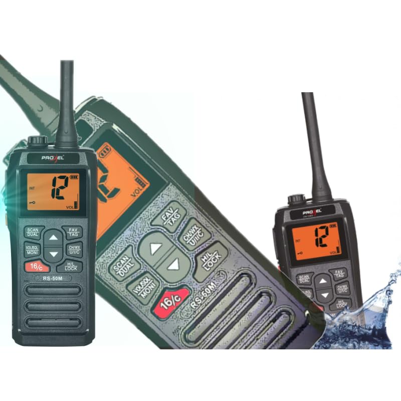 RECENT RS-50M Ricetrasmittente VHF galleggiante e waterproof IPX7