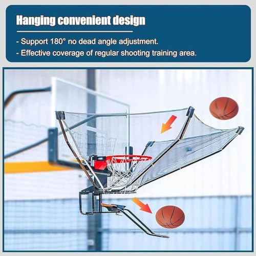 Máquina de tiro de baloncesto ajustable para entrenamientos en casa 5