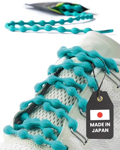 Caterpy RUN - Ultimate No Tie Shoelaces for Adults & Kids - Versatile & Easy-to-Use Shoe Laces - Sea Green, Standard, Single Pack