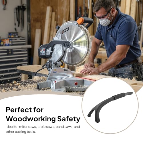 Colcolo Miter Saw Hold Down Sticks, Table Saw Push Sticks, Woodworking Tools, Hand Tool Protection Tool Parts with Ergonomic Handle Design,Security Accessories,Push Sticks for Miter Saw - Image 6