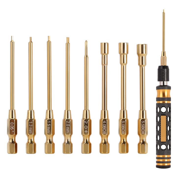 INJORA Allen Key Hexagon Screwdrivers Hex Nut Drivers RC Tool Kit for TRX4M Axial SCX24 AX24 FMS FCX24 1/18 1/24 RC Crawler