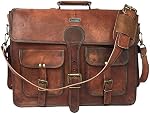 Cuero DHK 18 Inch Vintage en cuir fait main sac de messager pour mallette ordinateur meilleur ordinateur Satchel School sac décontraction