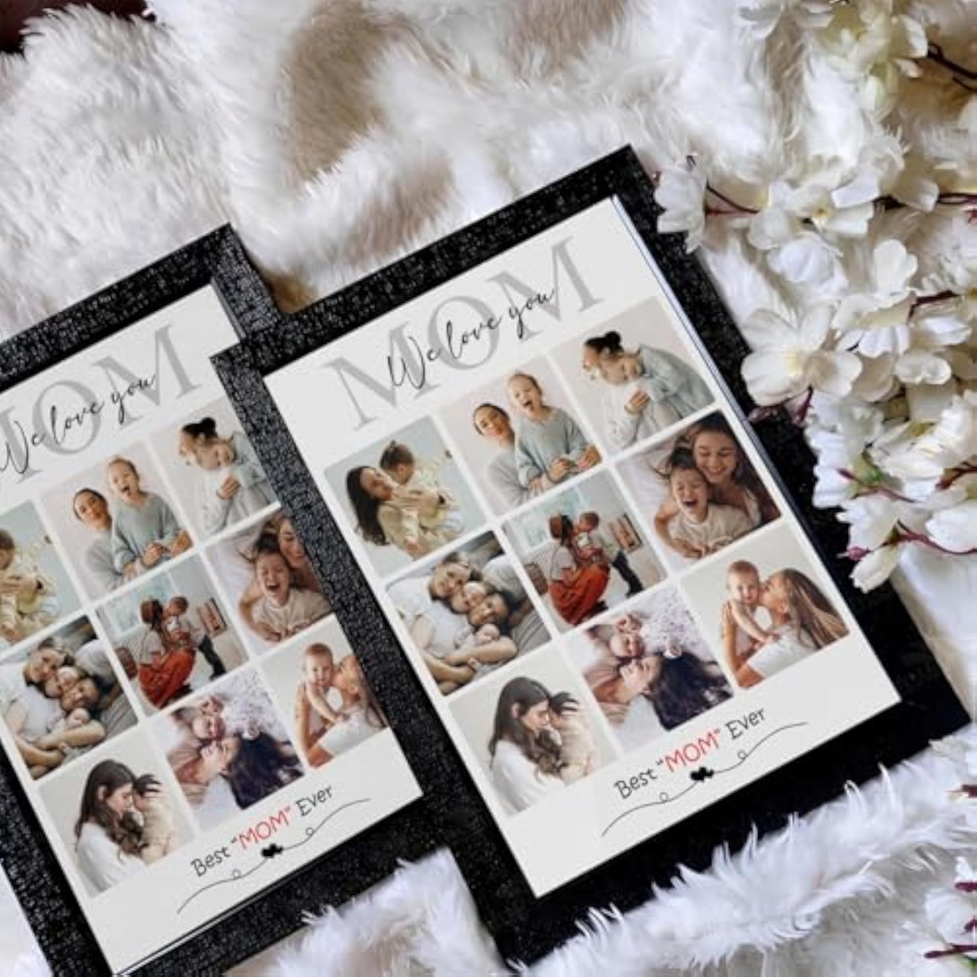 Personalized Photo Frame for Mom, Wood MDF Rectangular Wall Mount