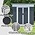 IKERY 6'x4' Gray Pent Roof Shed - Aluminum Frame, Weather-Resistant Outdoor Storage for Patio & Garden