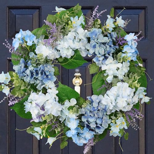 Blue Hydrangea Wreath
