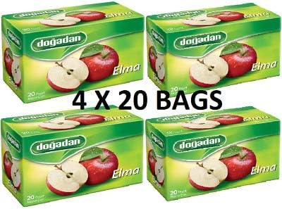 Apple Tea elma cayi Pack Of 4 (80 tea Bags)