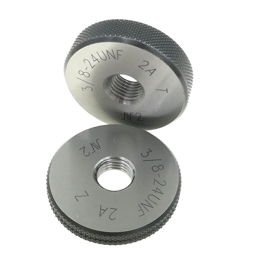 Thread Ring Gage 3/8-24 UNF 2A Thread Ring Gauge GO NOGO Inspection Gages