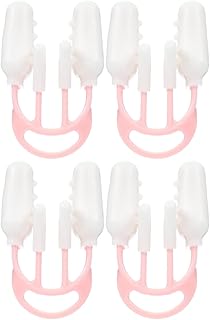 HEALLILY 4 peças modelador de nariz clipes de elevação de nariz de silicone levantador de nariz ponte de nariz emagrecimento ferramenta de clipe de beleza para mulheres meninas maquiagem