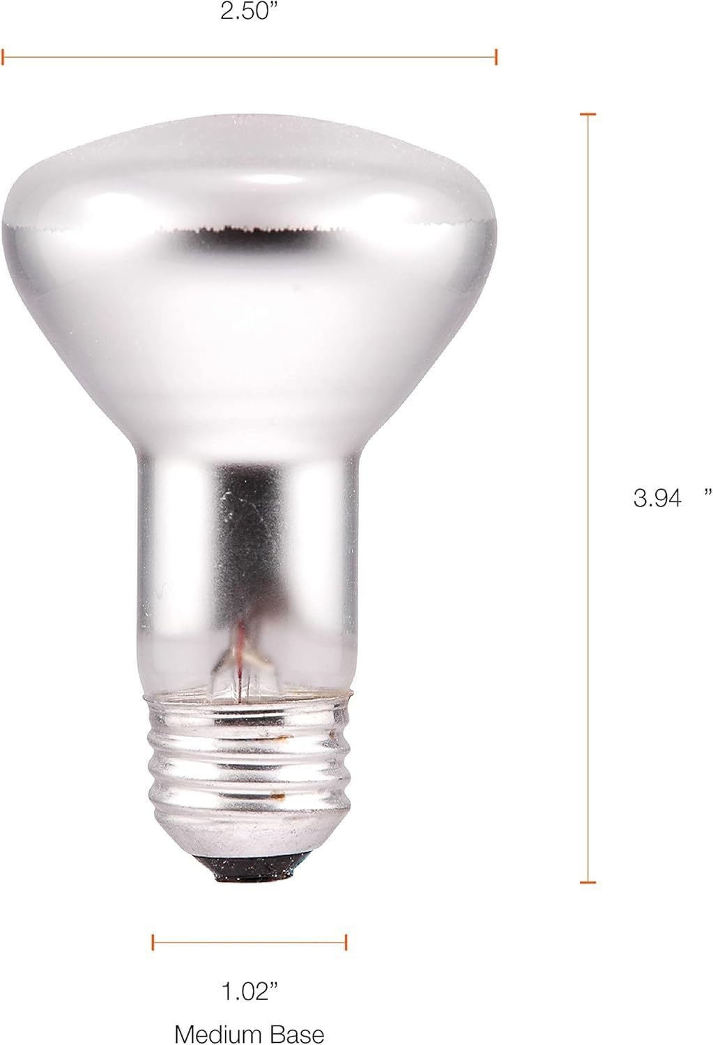 Sylvania Incandescent R20 Flood Light Bulbs, 45W, 230 Lumens, 2850K, Warm White, Value Pack - 6 Pack (15676)