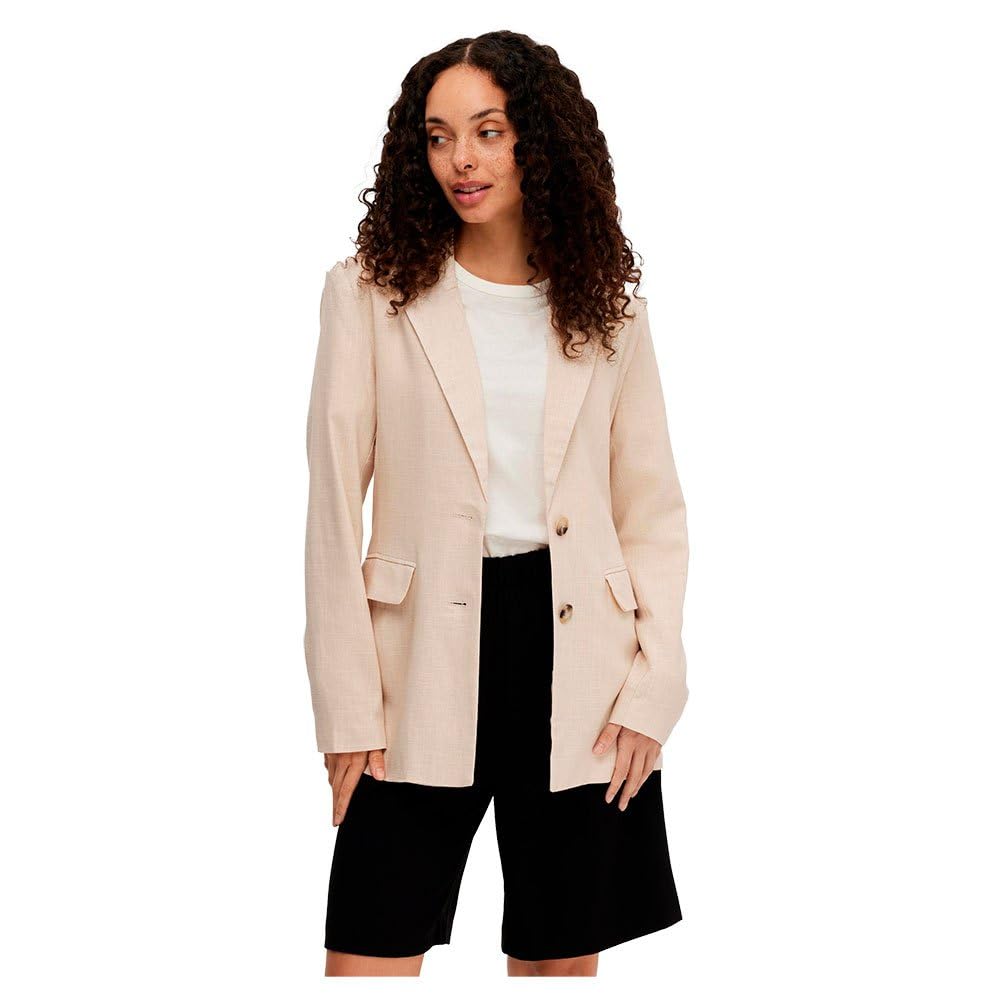 SELECTED FEMME Viva Women's Blazer, Sandshell, 16
