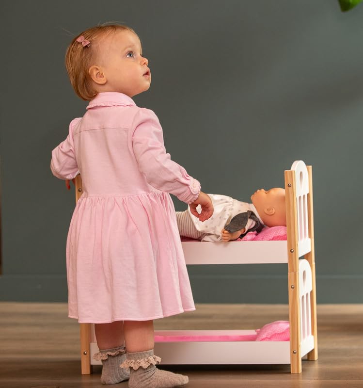 Konges Slojd doll bed poppenbed hout wit/creme