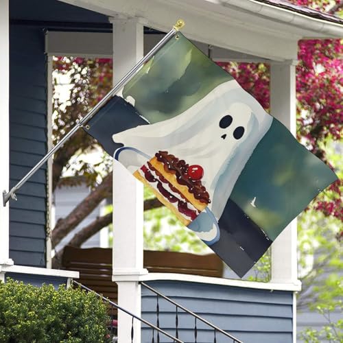 Drapeau de jardin résistant 152x243 cm avec imprimés fantômes - 7