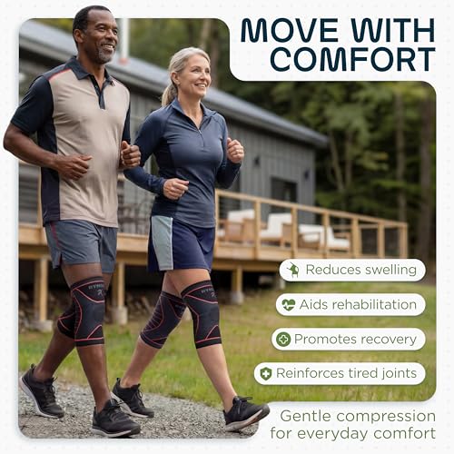Image of Rymora Knee Supports for Men and Women - Choice of Single or Pair