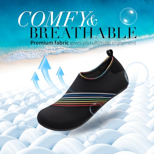 Image of Homitem Water Shoes for Women Men Aqua Socks Swim Beach Pool River Slip-On Barefoot Quick-Dry Vacation Cruise Essentials Accessories for Yoga Kayak Sports